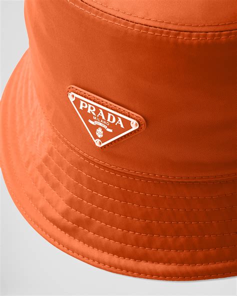 orange Prada bucket hat